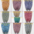 11/0 Charlotte Cut Seed Beads: Patina Opal Neon Aurore Boreale