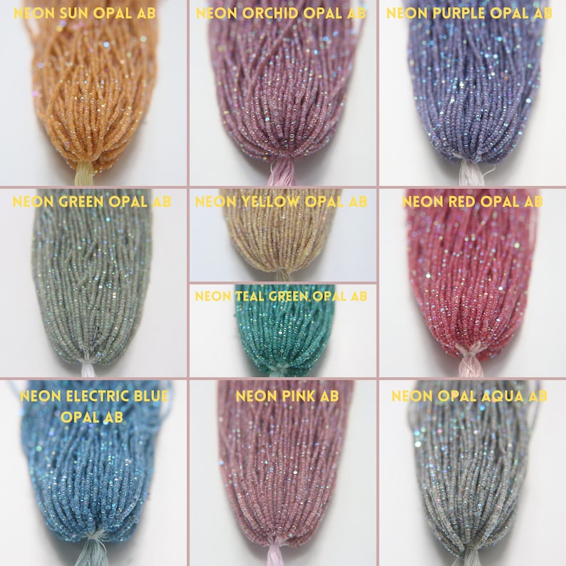 11/0 Charlotte Cut Seed Beads: Patina Opal Neon Aurore Boreale