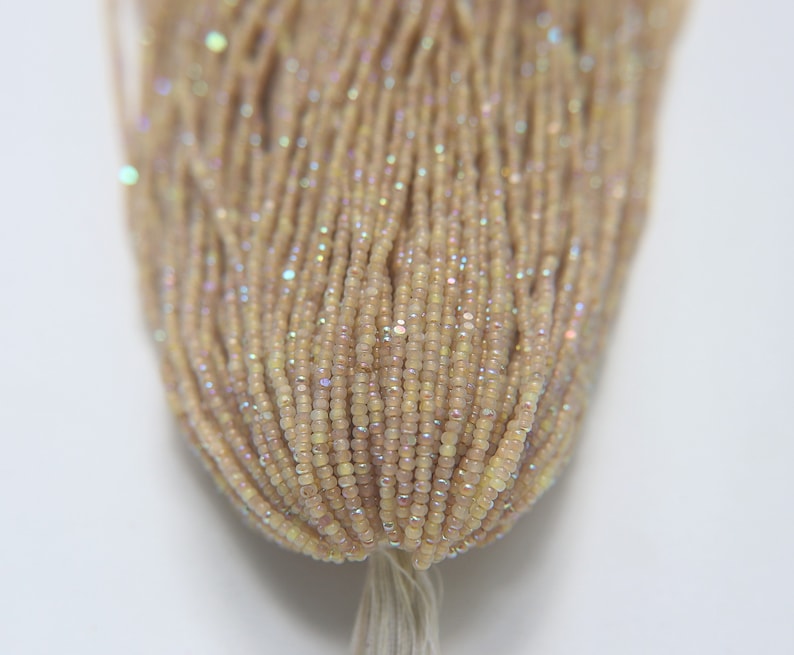 11/0 Charlotte Cut Seed Beads: Patina Opal Neon Aurore Boreale