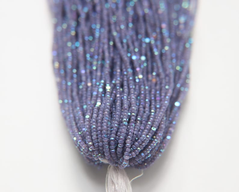 11/0 Charlotte Cut Seed Beads: Patina Opal Neon Aurore Boreale
