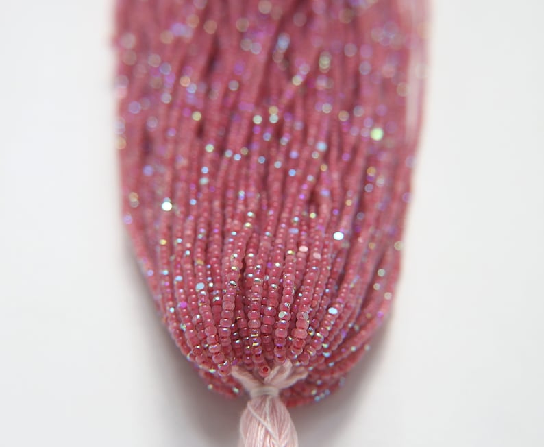 11/0 Charlotte Cut Seed Beads: Patina Opal Neon Aurore Boreale