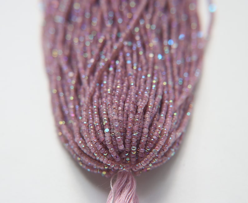 11/0 Charlotte Cut Seed Beads: Patina Opal Neon Aurore Boreale