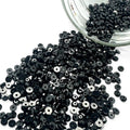 Swarovski Crystal Sequin 3128 Round Buttons Center Hole Sew On Stone Flatback 4mm and 6mm - Sapphire foiled ( Select Sizes and Quantity)