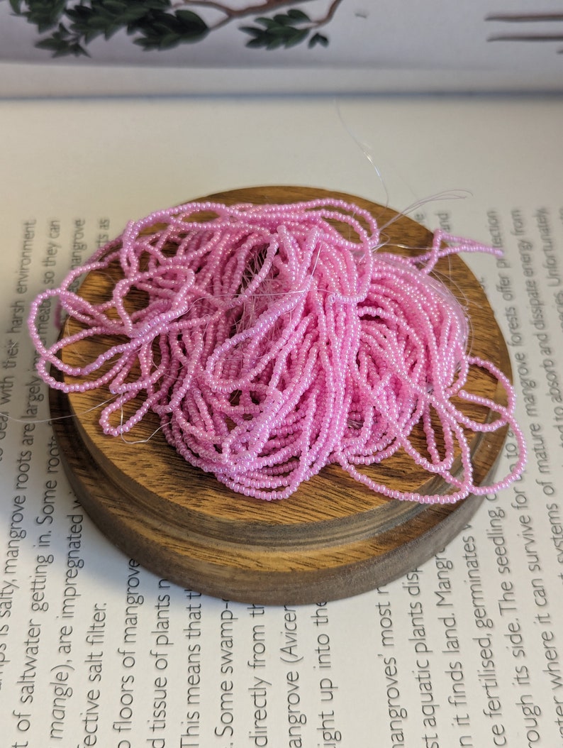 Pink Embroidery Materials Kit for: goldwork, tambour, luneville, zardozi - Smooth purl french wire