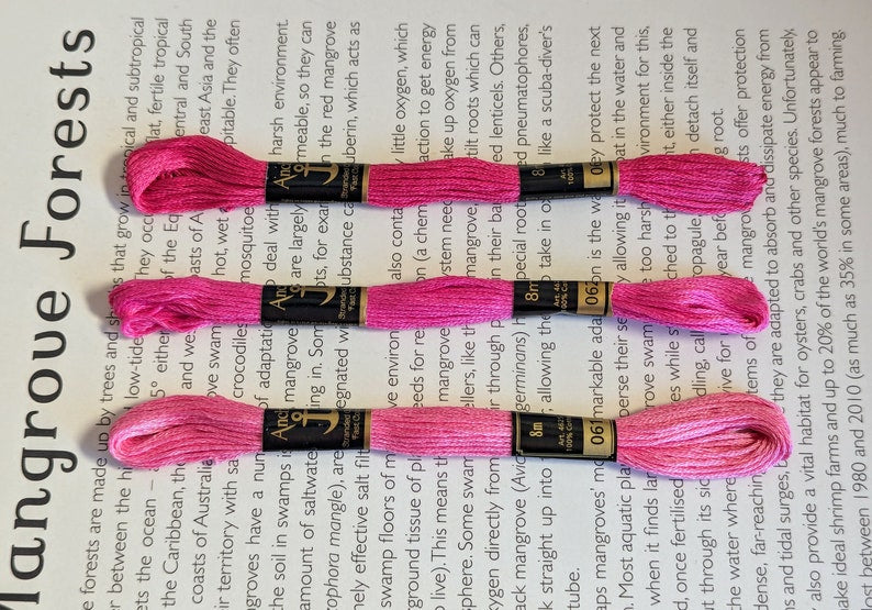 Pink Embroidery Materials Kit for: goldwork, tambour, luneville, zardozi - Smooth purl french wire
