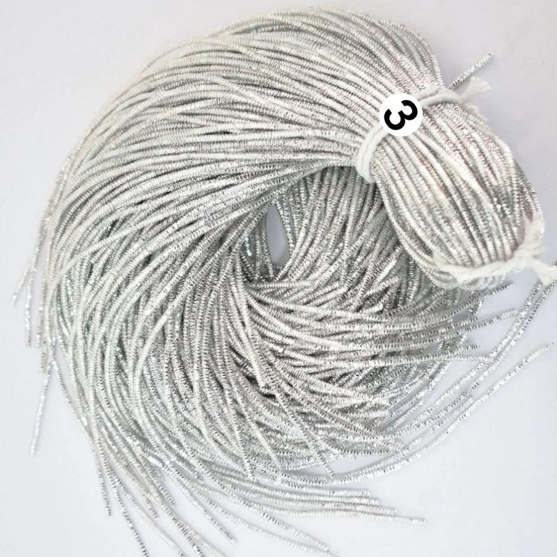 1.5mm Metallic Bullion Wire for Embroidery - Available in 12 Colors (French Wire / Dabka / Nakshi)