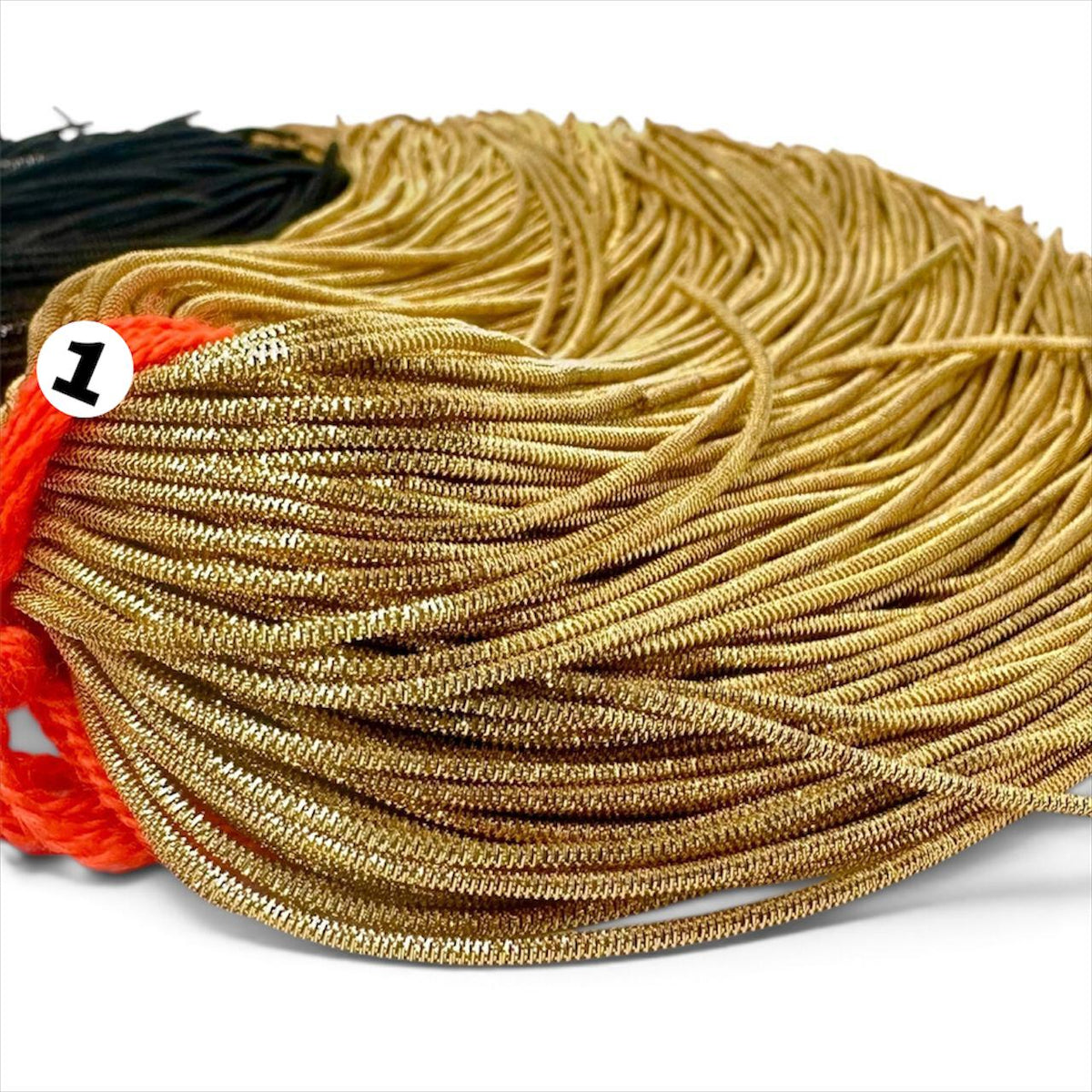 1.5mm Metallic Bullion Wire for Embroidery - Available in 12 Colors (French Wire / Dabka / Nakshi)