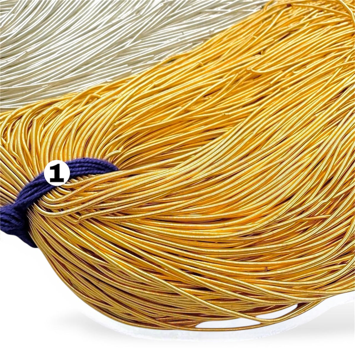 1mm Bullion Wire / Metallic French Wire / French Coil, Rough Purl, Bullion Thread, Nakshi, Purl Wire in Multiple Colors - 100g (45.7m / 50 Yards)