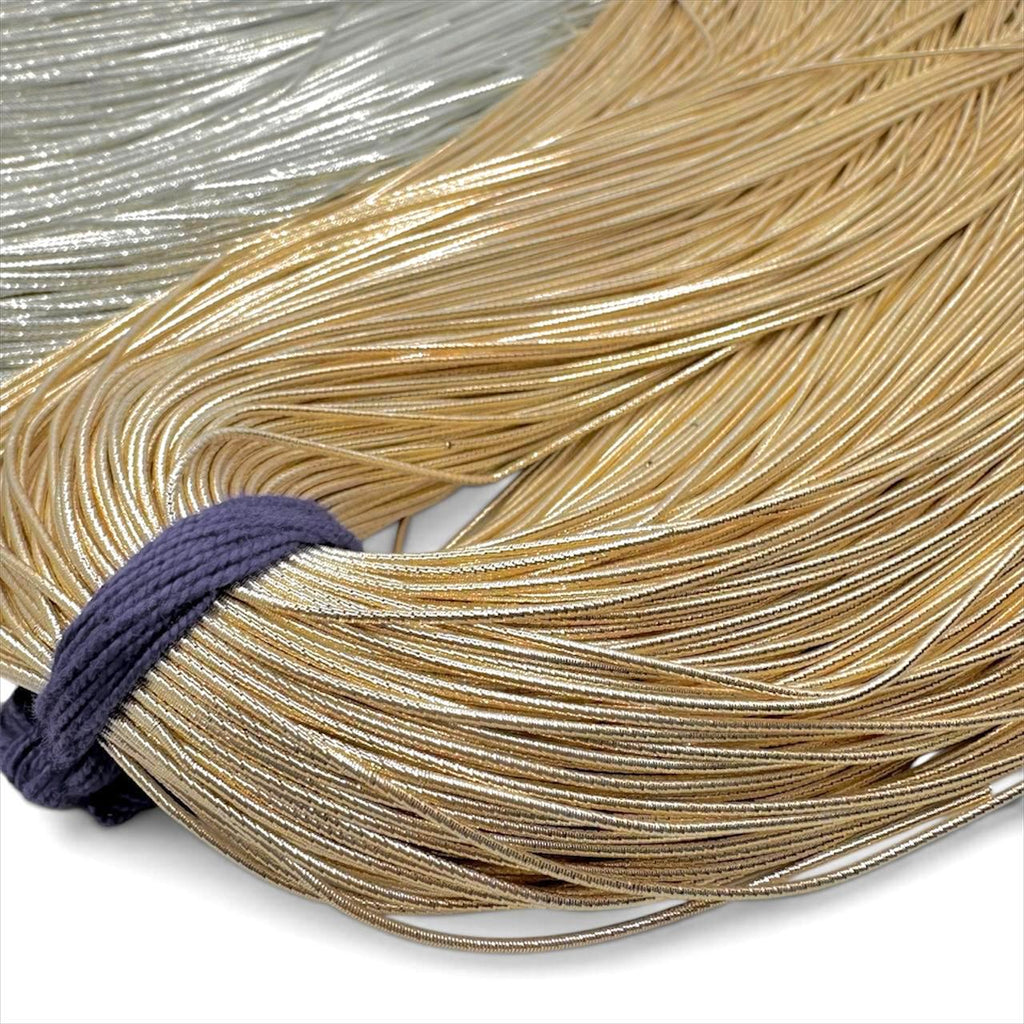1mm Metallic Bullion Thread for Embroidery - French Wire, French Coil, Rough Purl, Dabka Nakshi (Multiple Colors)